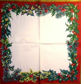 190 Christmas Flowers - 3-ply (red) - Ihr